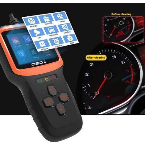 Obd2-diagnosegerät: Kfz-diagnosegerät – Motorfehlercode-lesegerät – Volle Obdii-funktionen – Diagnosegerät Für Obd-fahrzeuge