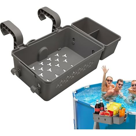 Pool-organizer, Recycling-center, Mit Getränkehalter, Garden-pool-organizer, Seitenkorb Für Oberirdische Pools, Pool-zubehör