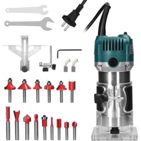 Elektrische Holzfräse/holztrimmer (800 W), Mit Folgenden Merkmalen: 800 W, Elektrisch, Holz, 15 Spannzangen