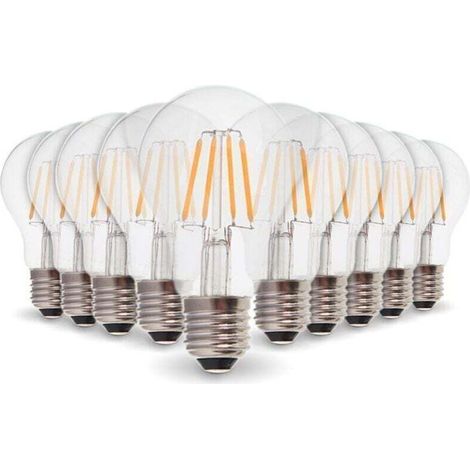 Packung Mit 10 E27 4w Led-filamentlampen (entspricht 40w), Warmweiß 2700k