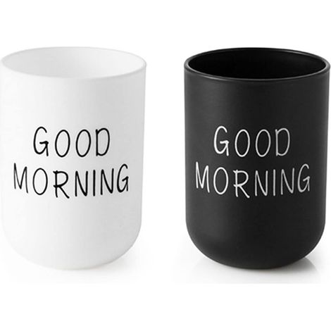 2 Plastikbecher Fürs Badezimmer, Zahnbürstenhalter, Zahnbürstenbecher, Badezimmerbecher, Becher Zur Zahnreinigung, Accessoires Für Kinder Und Paare