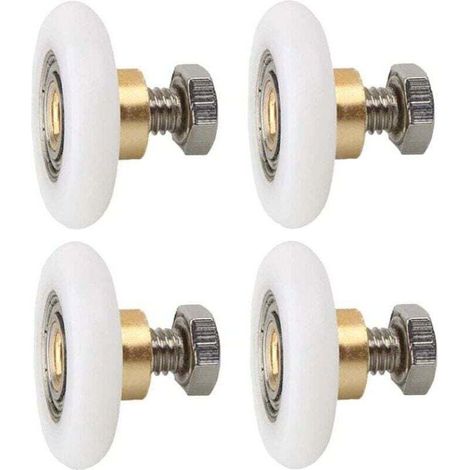 Set Mit 4 Ersatzrollen Für Gerillte Türgriffe, Inklusive Schrauben, 23 Mm Durchmesser