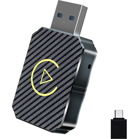 2-in-1 Wireless Carplay-adapter – Kompakter Mini-adapter Für Kabelgebundene Carplay-systeme – Stabile Bluetooth 5.0-verbindung – Plug-and-play-installation