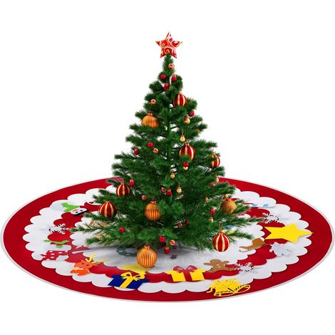 42-zoll-weihnachtsdekorationen, Weihnachtsfeierdekorationen, Weihnachtsbaumschmuck Aus Filz, Weihnachtsbaumdecke, Weihnachtsbaumschmuck, Baumständer, Weihnachtsfeierdekorationen, D
