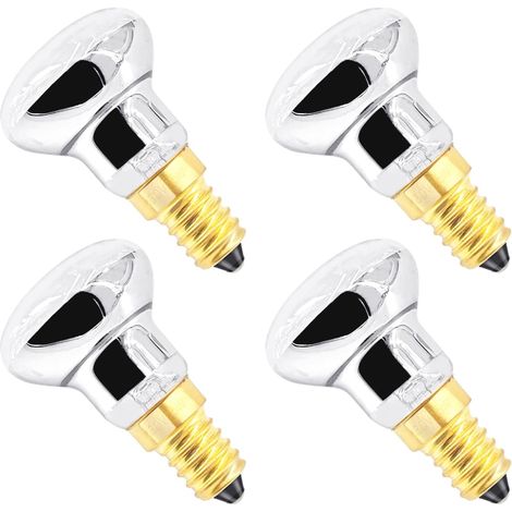 Haraqi 25w R39 E14 Lavalampe, R39 Reflektorlampe 260lm 2800k, 4er-pack