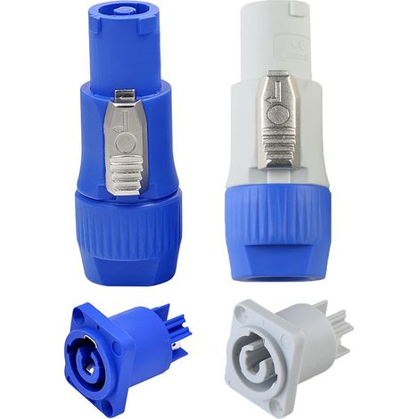 Stück Powercon 3-poliger Einbaustecker (männlich Und Weiblich) Für Bühnenbeleuchtung
