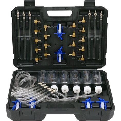 24-teiliges Set Mit Adapter Für Luftmassenmesser Für Diesel-einspritzdüsen, Common-rail-lecktester Für 6-zylinder-motoren, Werkstatt-diagnosewerkzeug