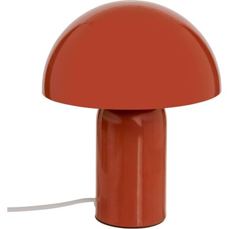 Atmosphera – Lito Pilzlampe – Terrakotta – Metall – H 24,5 Cm – E27-fassung – Netzbetrieb – Retro- Und Designerstil – Ideal Für Schlafzimmer, Wohnzimmer, Büro – Max. 25 W