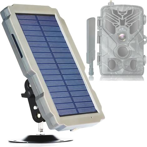 Solarpanel, 3000-mah-akku, 3,5-mm-anschluss, Für 6–12-v-wildkameras, Für Den Außenbereich