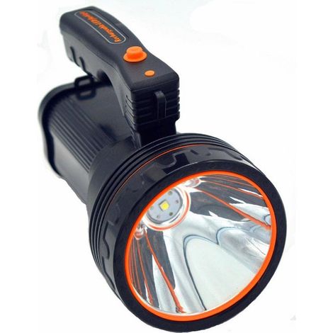 7000 Lumen Superhelle Wiederaufladbare Led-taschenlampe Mit Scharfen Kanten Zum Schutz Vor Tieren, Unisex-jugendliche (schwarz)