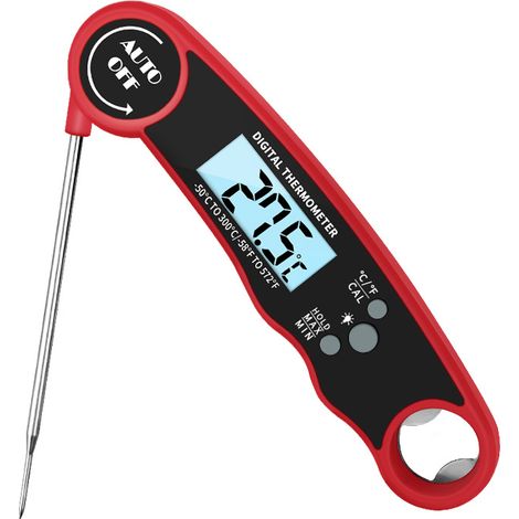 Fleischthermometer, Digitales Fleischthermometer, Lebensmittelthermometer Zum Kochen Und Für Den Außenbereich, Zum Grillen, Für Pute, Gebäck, Flüssigkeiten, Rindfleisch