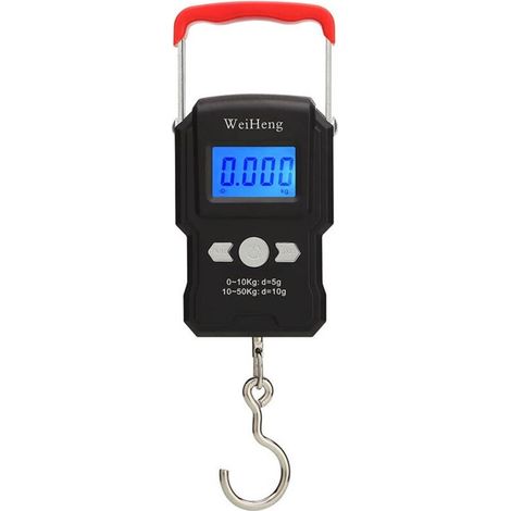 Gepäckwaage Mit Haken, Doppelt Präzise Gepäckwaage, Hintergrundbeleuchtetes Lcd-display, Kofferwaage, 50 Kg / 5 G