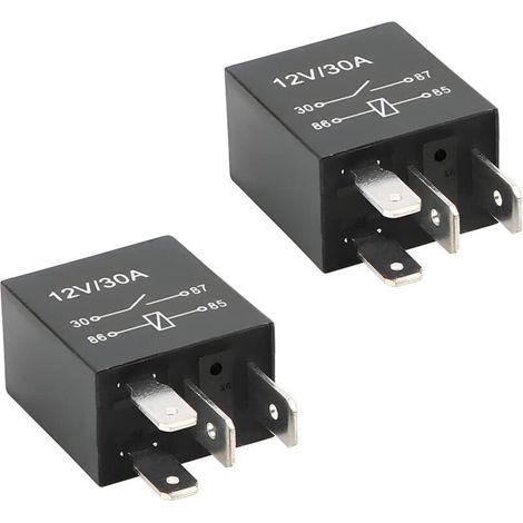 Stück 12v 4-pin 30 Amp Kfz-relais, 4-pin Spdt Mehrzweck-hochleistungs-standardrelais, Schützrelais-leistungsschalter, Kfz-schalter Und Anlasser