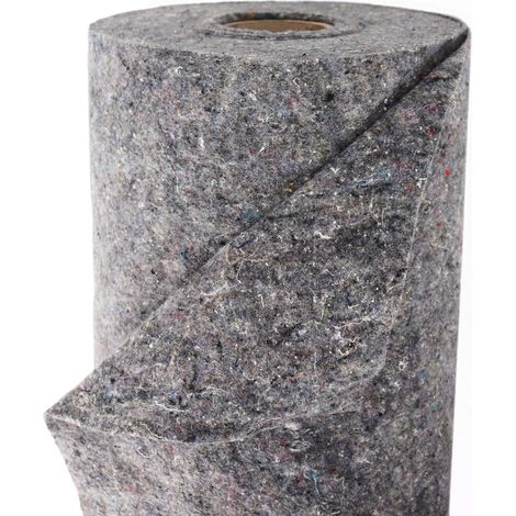 Rolle Vliesunterlage 4 M, Wasserdurchlässiger Bodenschutz, Grau, 300 G, Für Schwimmbadabdeckung