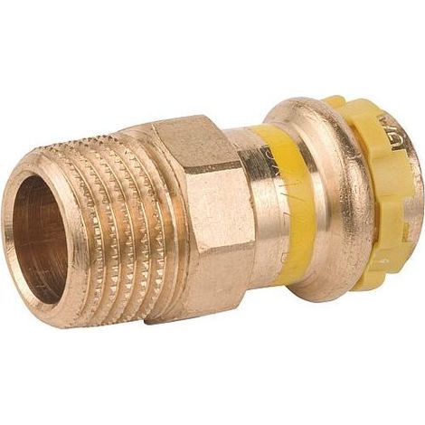 Gasreduziernippel Aus Bronze Mit Crimpanschluss Und 18x3/4"-außengewinde Pg 4243g Gaskonturv