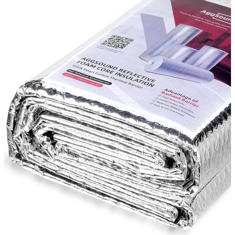 Rolle 6 Mm Reflektierende Isolierung, Doppelseitige Aluminiumfolie, Für Fenster Und Dächer