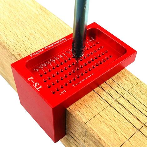 Ts-2 Anreißlehre Typ T Für Holzbearbeitung, Markierungslineal Mit Kreuzlochlehre