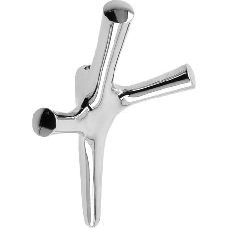 Walencia Garderobenhaken – Oberfläche: Poliertes Chrom – Außenmaße: 164 X 107 X 58 Mm – Haken Für Tür, Badezimmer, Küche, Flur, Büro, Diy-metallhaken, Garderobenhaken, Huthaken