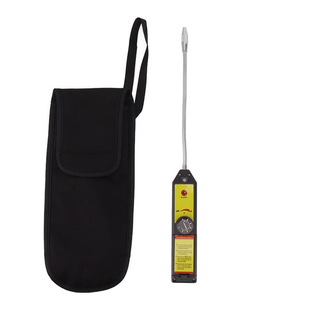 Hochpräziser Lecksucher für halogenierte Kältemittel, ABS, 230 g, mit 20 cm Sonde und Aufbewahrungstasche