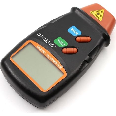 Professioneller Digitaler Drehzahlmesser Mit Lcd-bildschirm, Automatischer Umschaltung Und Langlebiger 9v-batterie (6f22), Kontaktlos