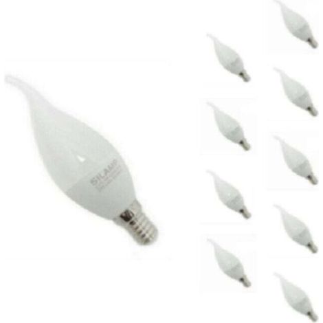 E14 Led-lampe Mit Flammeneffekt, 8 W, 220 V, Ø 38 Mm (10er-pack) – Kaltweiß 6000 K – 8000 K – Silamp