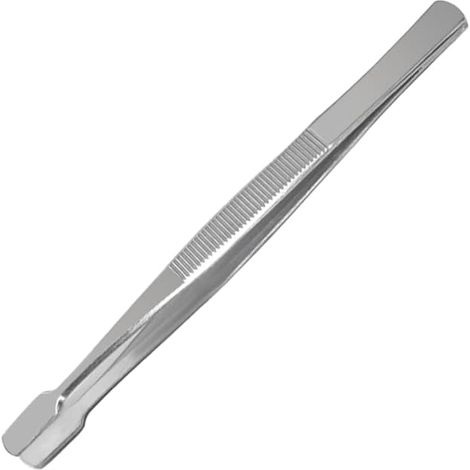 Briefmarkenclip, Edelstahl, Spatelkopf, Rutschfester Griff, Philatelie