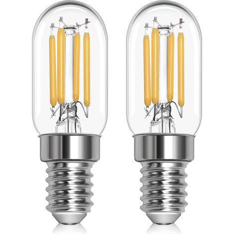 2er-pack E14 T22 2w Warmweiß 2700k Glühbirnen Für Kühlschrank, Dunstabzugshaube, Nachtlicht