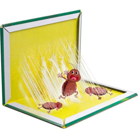 Klebefallen Für Insekten, 12er-pack, Vielseitig Einsetzbar / Klebepads, Extra Starker Klebstoff, Effektiv Für Den Außenbereich, Haus, Garten Und Büro