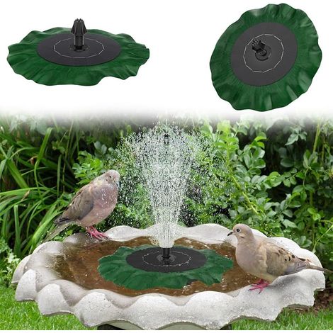 Lotus Solarpumpe, 7 Wasserstrahlarten, Bürstenloser Motor, Für Gartenteich