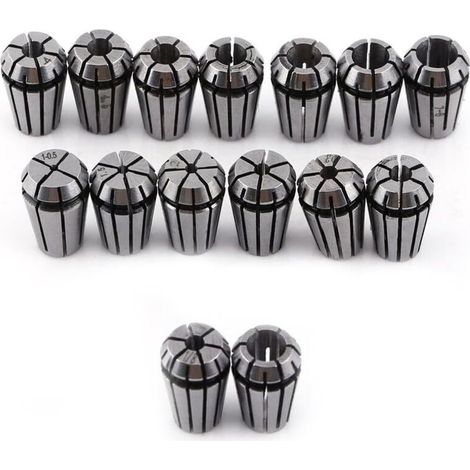 15-teiliges Set Er11 Federspannzangen Für Cnc-schleifwerkzeuge, Gravier- Und Fräsmaschinen, Drehwerkzeuge