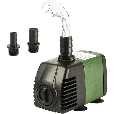 Tauchpumpe, Fördermenge 1500 L/h, 25-w-motor, 2 Düsen, Für Aquarium, Teich, Garten