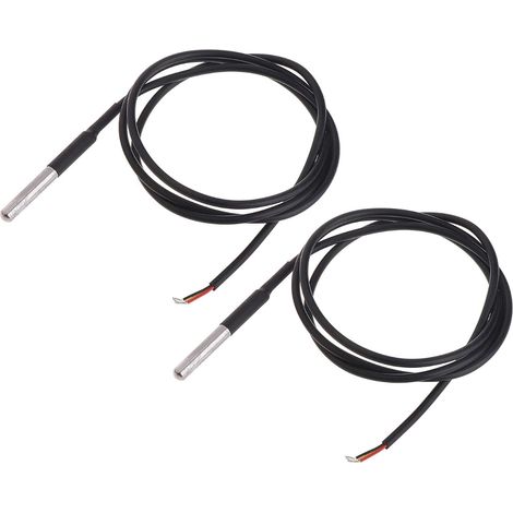 Stück Temperaturfühler, Wasserdichter Sensor Ds18b20, 1 M Kabel, Edelstahl, Für Aquarien Und Industrielle Anwendungen