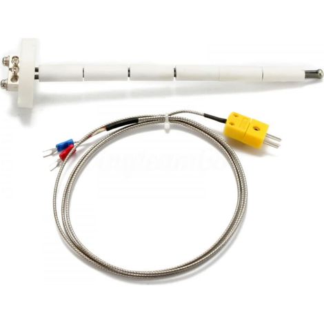 Thermoelement-sonde, Typ K, Keramik, Messbereich 1300 °c, Industrieofen