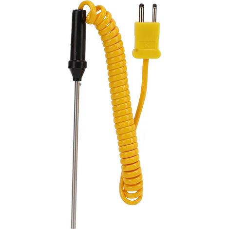 Thermoelement-sonde Typ K, Stahl, Isolierter Griff, Messbereich -50 Bis 300 °c, Durchmesser 15 Mm, Für Industrielle Prüfungen