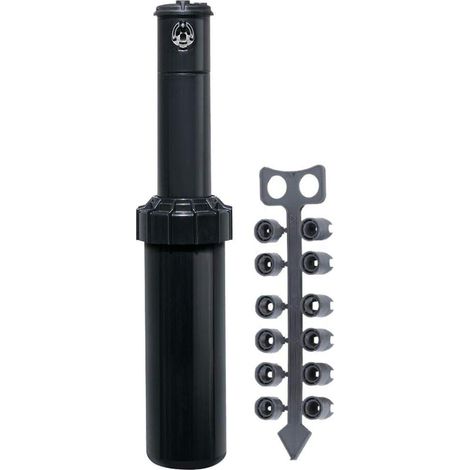 Versenkbarer Rotationsregner 12,7 Cm, Werkzeuglose Schnellverstellung, 8 Standarddüsen, Gartenbewässerung