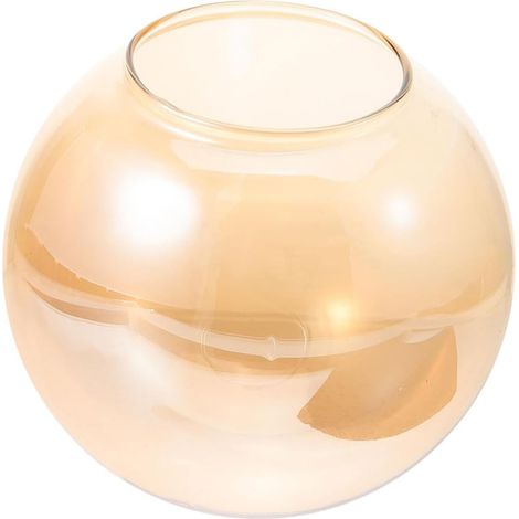 Glaslampenschirm, Durchmesser 150 Mm, Öffnung 70 Mm, Transparent, Bernsteinfarben, Für Pendelleuchte, Wohnzimmer, Schlafzimmer