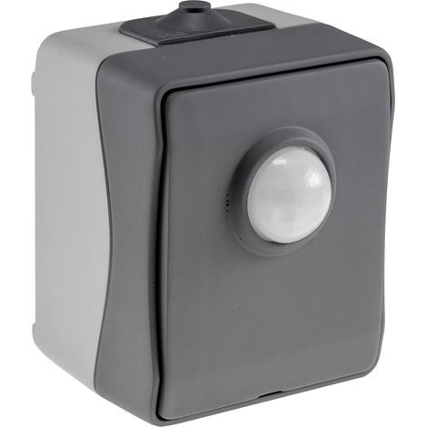 Ip54-bewegungsmelder, Einstellbarer Dämmerungsschalter, 120°-pir-sensor, Für Außenbereiche Und Feuchträume