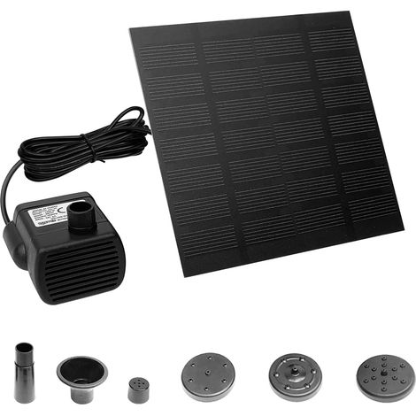 Solarpumpe, Bürstenloser Motor, 4 Düsen, Für Teich, Garten