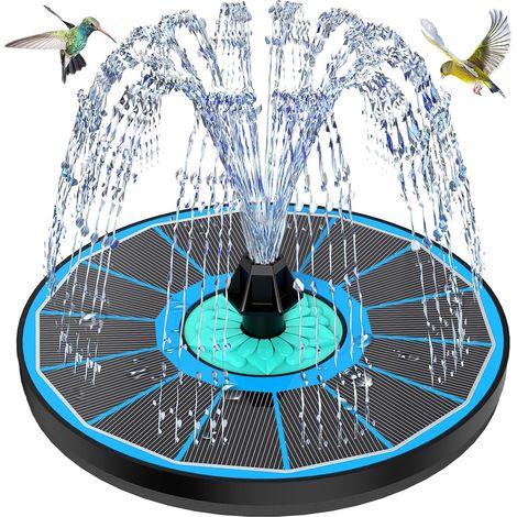 Solarbrunnen, 3,5-w-pumpe, 7 Düsen, Korrosionsbeständiges Glas, Für Teiche Und Gärten
