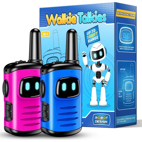 Kinder-walkie-talkies, Ergonomisches Design, 81 G, 300 M Reichweite, Für Drinnen Und Draußen Geeignet, Geschenk Für Mädchen Und Jungen Im Alter Von 3-10 Jahren