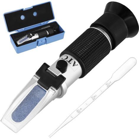 4-in-1 Refraktometer, Temperaturkompensation, Batterie-frostschutzmittel, Adblue, Scheibenwaschflüssigkeit, Kfz-anwendung