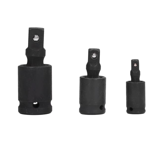 3-teiliges Universal-Adapterset – 1/2", 1/4", 3/8" Kugelgelenkeinsätze – für Schlagschrauber und Ratschen – Chrom-Molybdän-Stahl