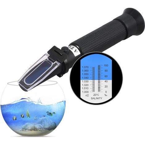 Refraktometer Salinität, Atc 0-10°c, Dichte 1,0-1,070, Aquarium, Fischzucht