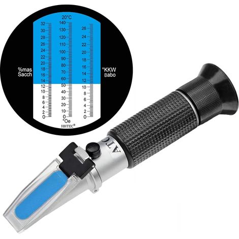 Brix-refraktometer, Oechsle, Kmw, Atc, Weinherstellung
