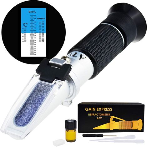 Refraktometer, Dreiskalen-, Atc-, Honig-, Sirup-