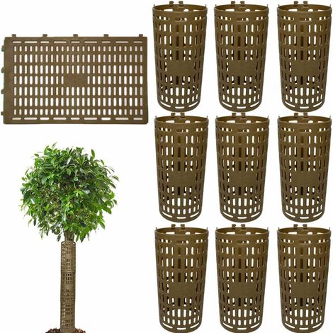 10er-pack Baumstammschutz, Verstellbares Netzgewebe Für Rinde, Setzlinge Und Jungpflanzen, Garten