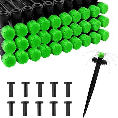 30 Sender, Schnellanschluss, Einstellbar, Stecker, 1/4-zoll-schlauch, Garten