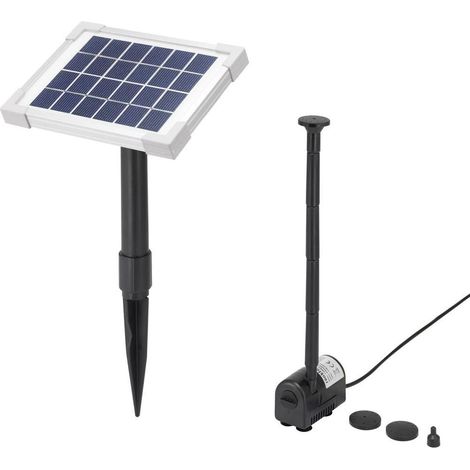 Solarpumpen-set, Fördermenge 170 L/h, Förderhöhe 0,65 M, Für Gartenbrunnen