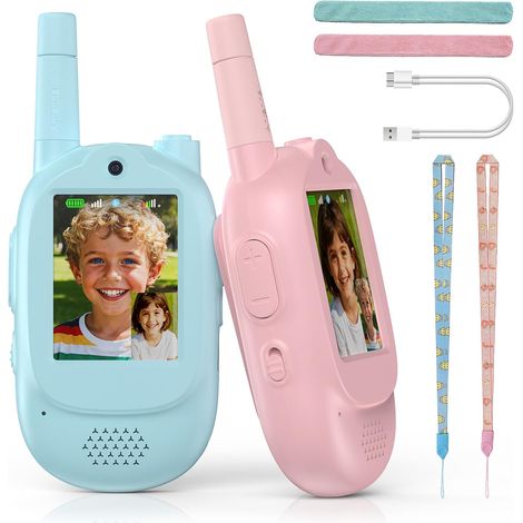 Walkie-talkies, Hd-video, Wiederaufladbar, Verstellte Stimme, Outdoor-spiele, Kinder Von 3 Bis 8 Jahren
