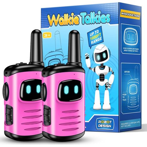 Walkie-talkies, Leichtgewicht 81 G, 300 M Reichweite, Ein-knopf-bedienung, Spielzeug Für Kinder Von 3-10 Jahren